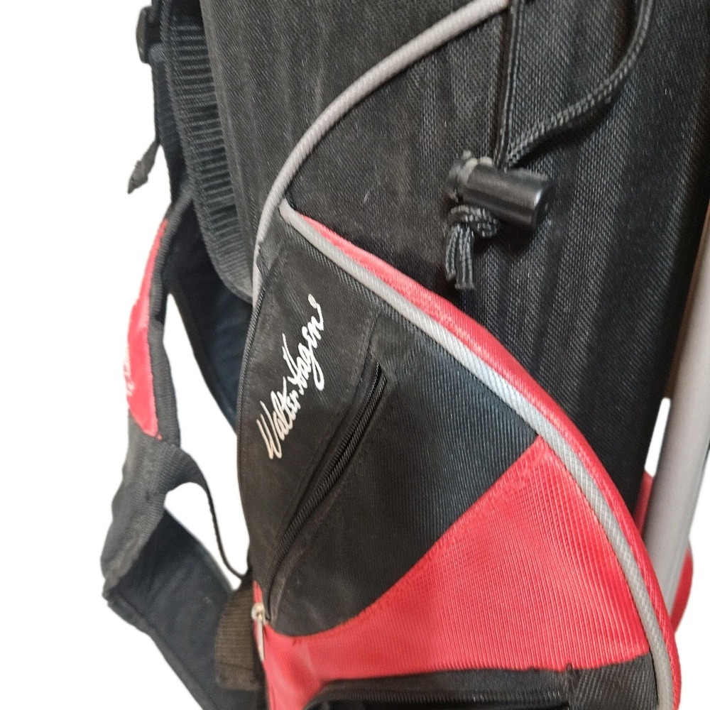 Walter Hagen Golf Bag JR Junior With Stand & Hood Red/Black-Hager R